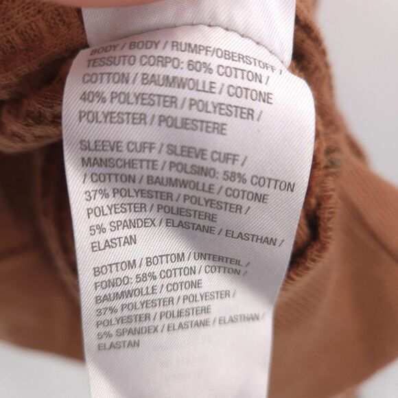 Belle by Kim Gravel Waffle Knit Hooded Cardigan Size 1X Pockets rust orange - Picture 8 of 10